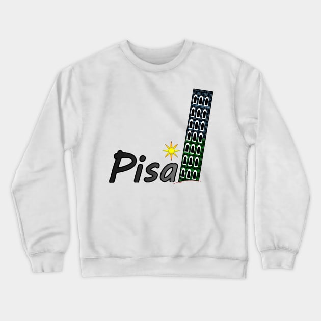 Pisa Italy Crewneck Sweatshirt by momomoma